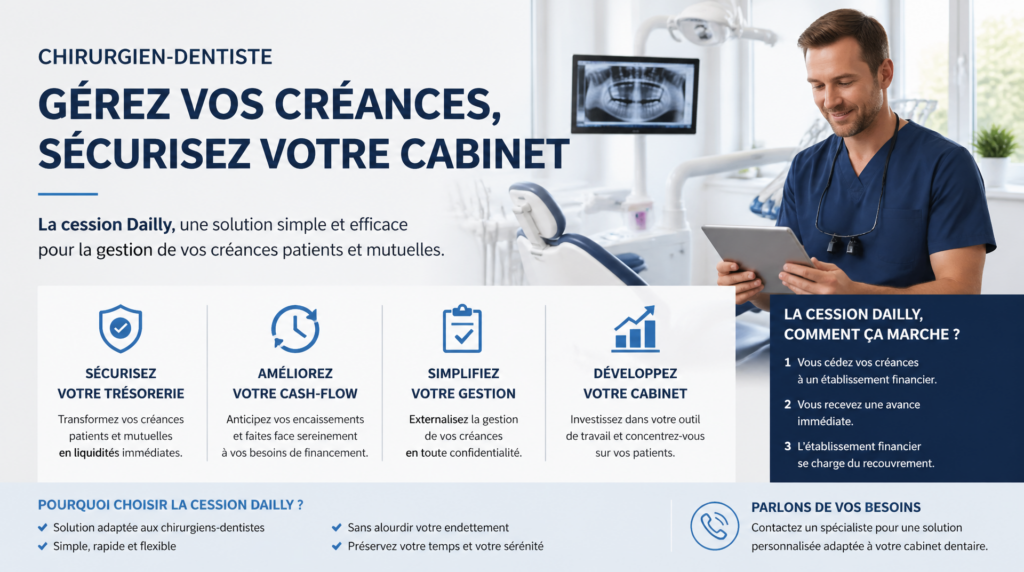 chirurgien-dentiste-gestion-creances-cabinet-dentaire-cession-dailly