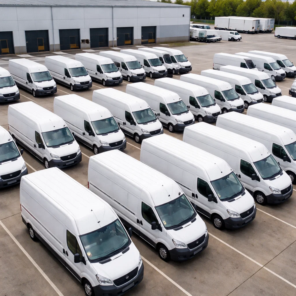 flotte de véhicules utilitaires en entreprise de transport avec solution de financement professionnel
