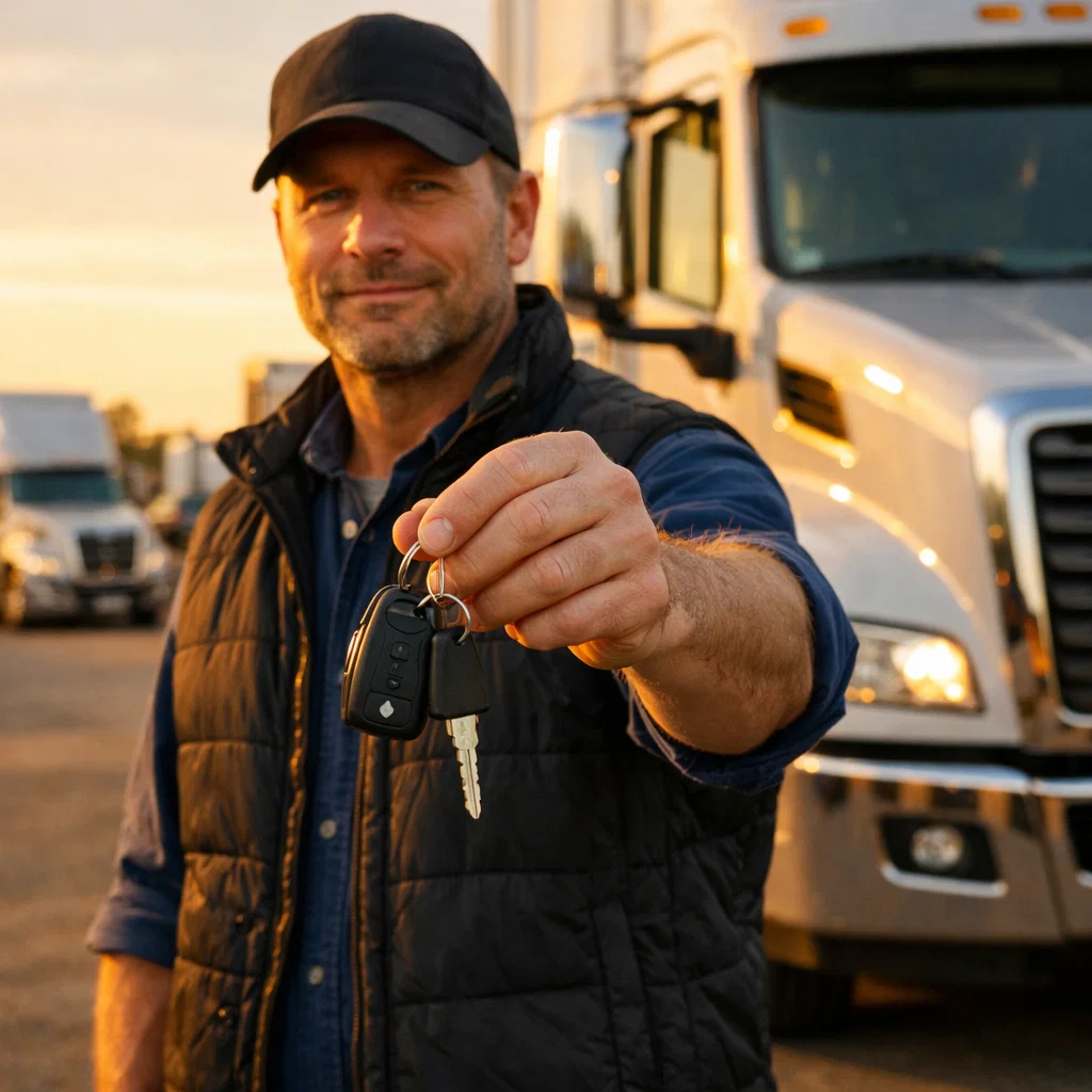 transporteur professionnel recherchant un financement pour poids lourd ou véhicule utilitaire