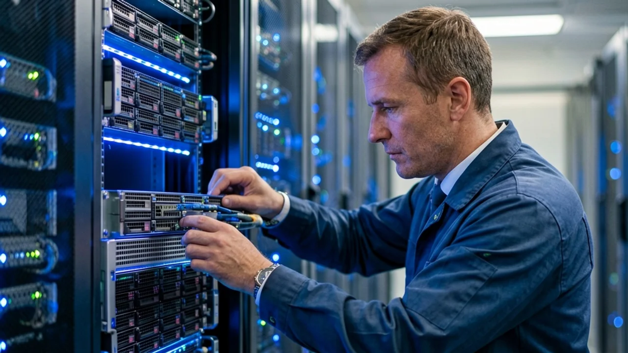 technician-installing-server-credit-bail-informatique